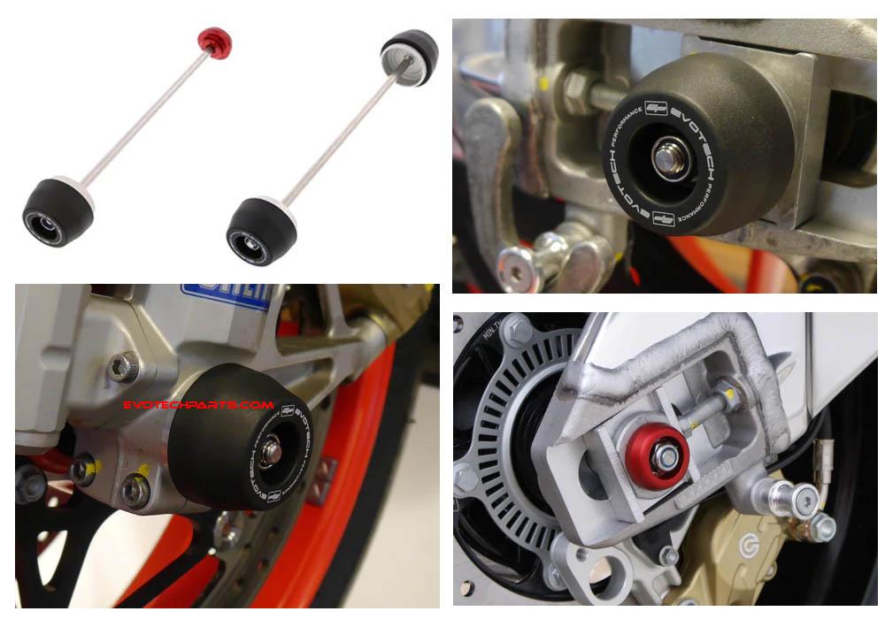 Aprilia Tuono / RSV4 Achsprotektorenkit von Evotech Performance